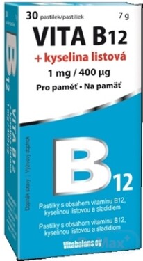 Vitabalans VITA B12 kyselina listová