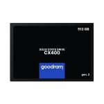 Goodram CX400 Gen.2 512GB / 2.5 / SATA III / 3D-NAND TLC / R: 550MBs / W: 500MBs / IOPS: 75K 76.8K / MTBF: 2mil / dopredaj (SSDPR-CX400-512-G2)