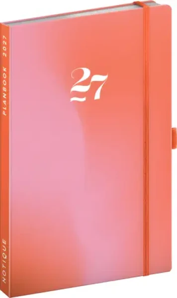 NOTIQUE Planbook Korál 2027 / Diár so zápisníkom / 13 × 21 cm
