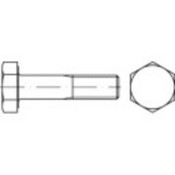 TOOLCRAFT 146824 HV skrutky šesťhranné M22 100 mm vonkajší šesťhran DIN 14399 ocel pozinkované žiarom 1 ks; 146824