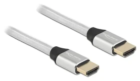 DeLock HDMI UHS kábel / 8K 60Hz / 48 Gbps / 0,5 m / strieborný (85365)