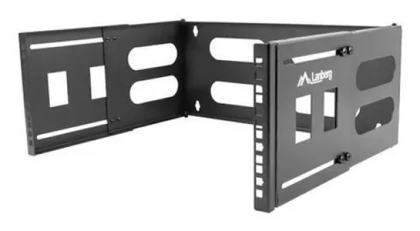 Lanberg sklopný nástenný rám 19" 4U / Nástenný rám / 497 x 240-400 mm / nosnosť 12 kg (FB01-5404-10B)
