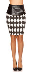 Sexy KouCla pencilskirt w.Peplum a.diamonddesign blackwhite