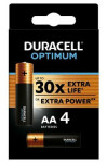 DURACELL - Optimum alkalická batéria ceruzková AA 4 ks (42384)