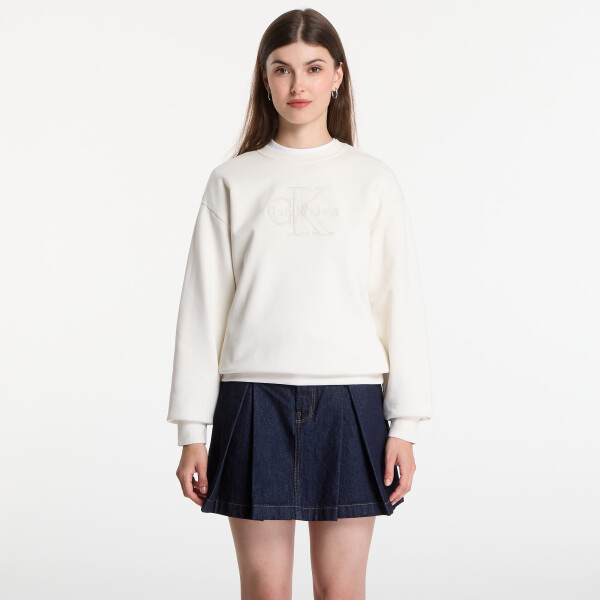 Mikina Calvin Klein Jeans Ls Baby Terry Seasonal Monologo Hoodie Tofu S