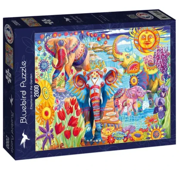 BlueBird Puzzle Slony v záhrade