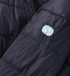 Tmavomodré asymetrické dámske sako (M-21113) odstíny modré S (36)