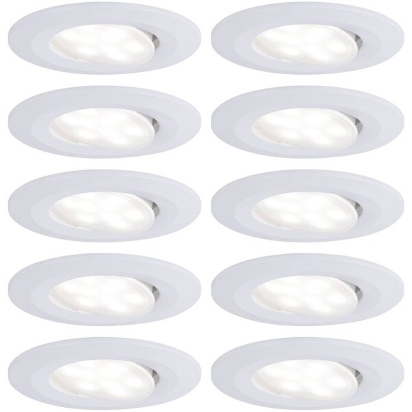 Paulmann LED vstavané kúpeľňové svetlo sada 10 ks 60 W biela (matná); 99922