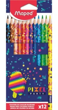 Maped Pastelky Pixel Party 12 ks / trojhranné (862204)