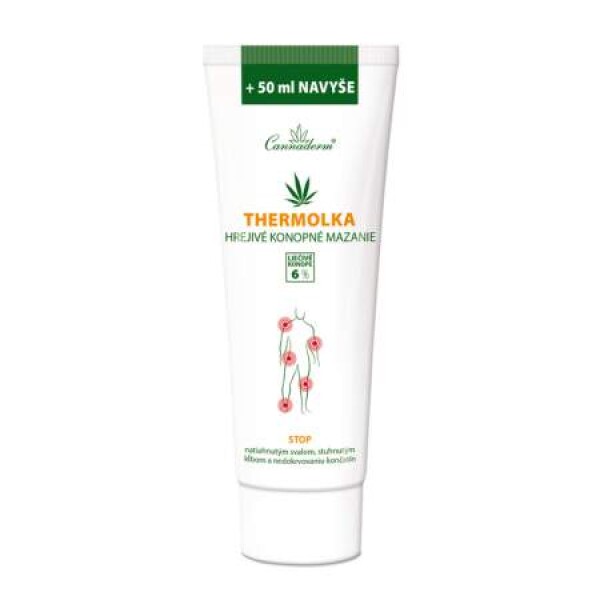 CANNADERM Thermolka hrejivé konopné mazanie 250 ml