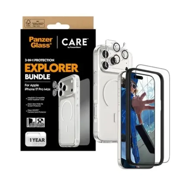 PanzerGlass CARE Flagship Explorer 3v1 púzdro+sklo+ochrana šošoviek iPhone 17 Pro Max (5715685027406)
