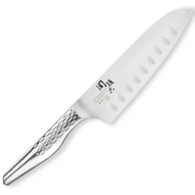 KAI Nôž Santoku Sekimagoroku Shoso 16,5 cm / Duté výbrusy / Nerezová oceľ 5CR15MoV / 56 HRC / 134 g (AB-5157)