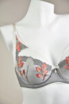Podprsenka IDA PLUNGE 19158 - Mediolano 65H šedo-bílá