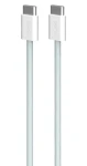 Puro Fabrik FABK4 svetlo modrá / Dátový kábel USB-C na USB-C / 60 W / 1,5 m