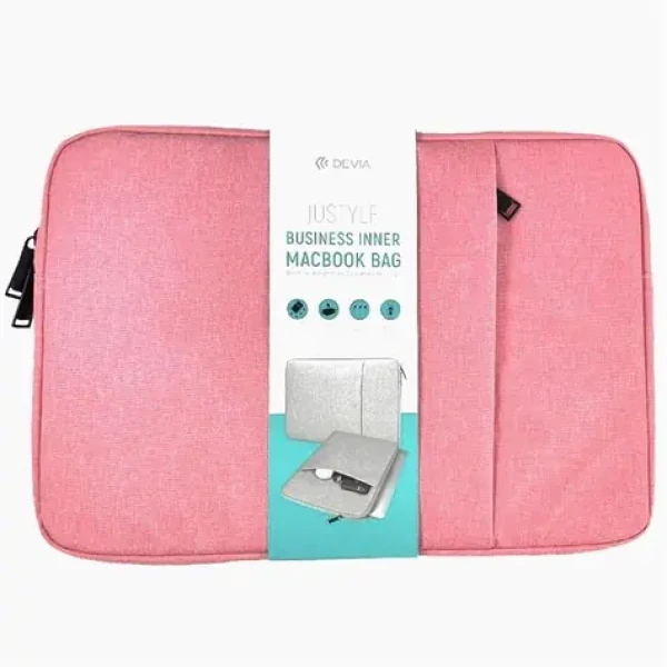 Devia Justyle ružová / Púzdro pre MacBook Pro 16" / M1/M2/M3/M4 (6938595348495)