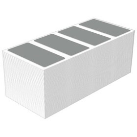 Weidmüller 2621300000 CC-FO 30/60 MM SI značenie prístrojov Potlačiteľná plocha: 30 x 60 mm strieborná Počet markerov: 100 100 ks; 2621300000