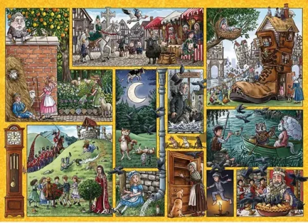 GIBSONS Puzzle Riekanky naprieč časom
