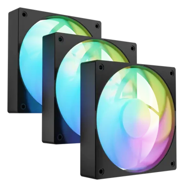 Fury SAI S12 ARGB PWM čierna 3 ks / Ventilátor / 120 mm / ARGB / PWM (NGF-2412)