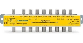 TechniSat 17Z strieborná / Anténny zosilňovač / SAT/DVB-T / 12 dB / 47-2150 MHz (0000/3269)