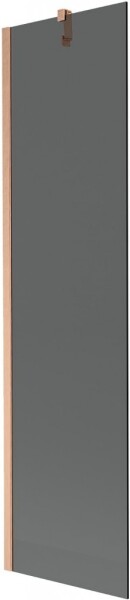 MEXEN/S - Next vaňová zástena FIX 50 x 150, grafit, meď kartáčovaná 895-050-000-00-40-65