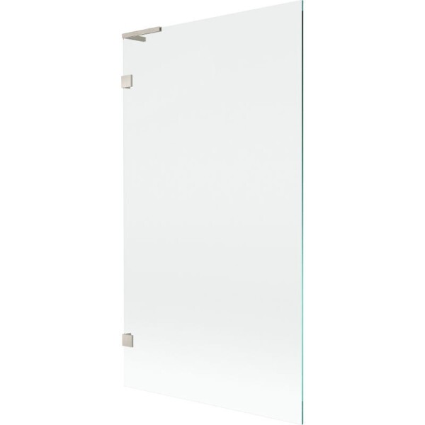 MEXEN/S - Lunar L vaňová zástena FIX 100 x 150, transparent, nikel kartáčovaný 897L-100-000-97-00