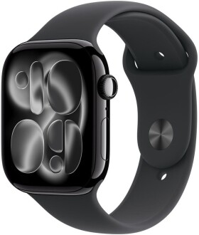 Apple Watch 11 GPS + Cellular 42mm Jet Black Alu Sport Band S/M Čierny (MF834MP-A)