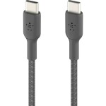 Parat 990588999 nabíjací kábel; 990588999 - Belkin CAB004bt1MBK oplétaný USB-C - USB-C, 1m, černý