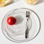 Iittala Sklenený tanier Kastehelmi Ø 24,8 cm – Clear