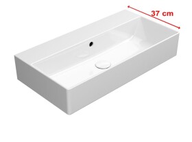 GSI - KUBE X keramické umývadlo 70x37cm, bez otvoru, biela ExtraGlaze 9455011