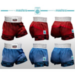 Masters Skb-W M kickboxerské šortky 06654-02M červená+M