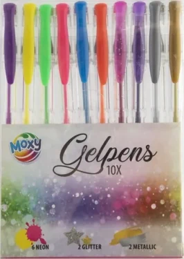 MOXY Sada gélových pier / Gélové perá / 10 ks / mix farieb (150002-01)