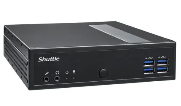 Shuttle XPC slim DL30N čierna / Intel N100 3.4GHz / 1xDDR5 / 1xSATA / 2x M.2 / 2xLAN / Bez OS (DL30N)