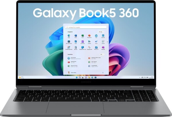 Samsung Galaxy Book5 360 39,60cm 15,6Zoll Intel Ultra 7 256V 16GB LPDDR5x 512GB SSD W11P Grey