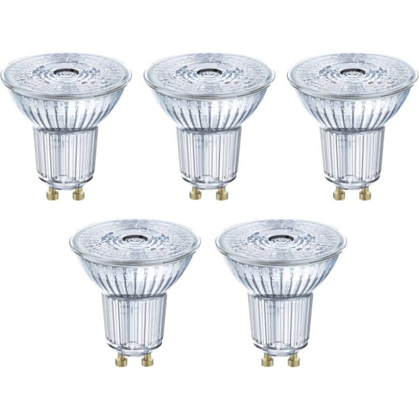 OSRAM HOMELIGHTING 4058075090460 LED En.trieda 2021 F (A - G) GU10 klasická žiarovka 4.3 W = 50 W teplá biela (Ø x d) 50 mm x 52 mm 5 ks; 4058075090460