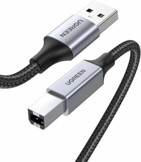 Ugreen 80804 Kábel USB-A 2.0 (M) - USB-B 2.0 (M) 3M čierna / opletený (6957303888047)