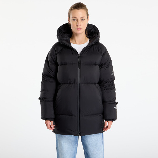 Bunda adidas MYSHELTER Climawarm Down Parka Black/ Collegiate Green S