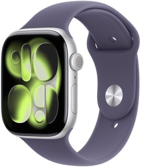 Apple Watch Series 11 46mm Silver /Purple Fog Sport Band - S/M