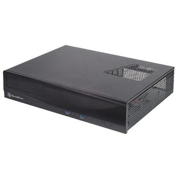 SILVERSTONE ML03B Milo / PC Skriňa / mini-ITX / pre HTPC systémy / USB 2.0 / USB 3.0 / / bez zdroja / čierna (SST-ML03B USB 3.0)