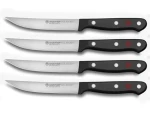WÜSTHOF GOURMET Sada nožov na steaky 12 cm / 4 ks / rovné ostrie / chróm-molybdén-vanádiová oceľ (1125060403)