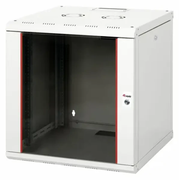 Equip nástenný rozvádzač 12U 600×600 mm sivá / Nástenný rozvádzač / 19" / Sklenené dvere / Pasívne chladenie (EPM-12-6060-G-CBAA)