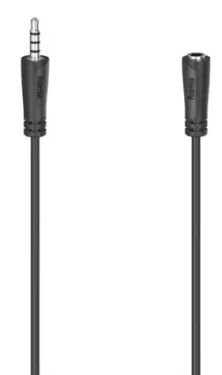 Hama 200734 predlžovací audio kábel 3.5mm jack pre headsety 1.5m čierna / 4pól (200734-H)