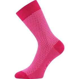 LONKA Ponožky dámské žakárové ŽANETA s bavlnou MAGENTA (3 páry) 35-38 125887
