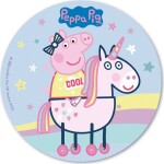 Jedlý papier, prasiatko Pepa a jednorožec 20 cm - Dekora - Dekora