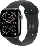 Apple Watch 11 GPS + Cellular 42mm Srokove Titanium Sport Band M/L Čierny (MF8T4ZR/A)