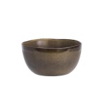 MADAM STOLTZ Kameninová miska Brown Ø 18 cm