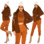 Trendy Cozy Teddy Jacket brown M