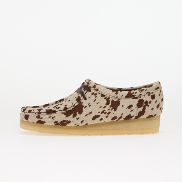 Tenisky Clarks Originals Wallabee Brown Cow Print EUR 37.5