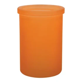 Spirella Yoko kelímok na zubné kefky oranžový / sklo (7610583203311)