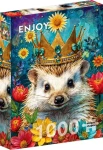 ENJOY Puzzle Korunovaný ježko