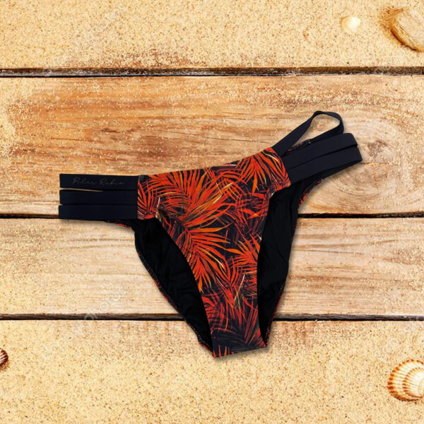 Spodný diel plaviek BB707 black-orange - Selmark M